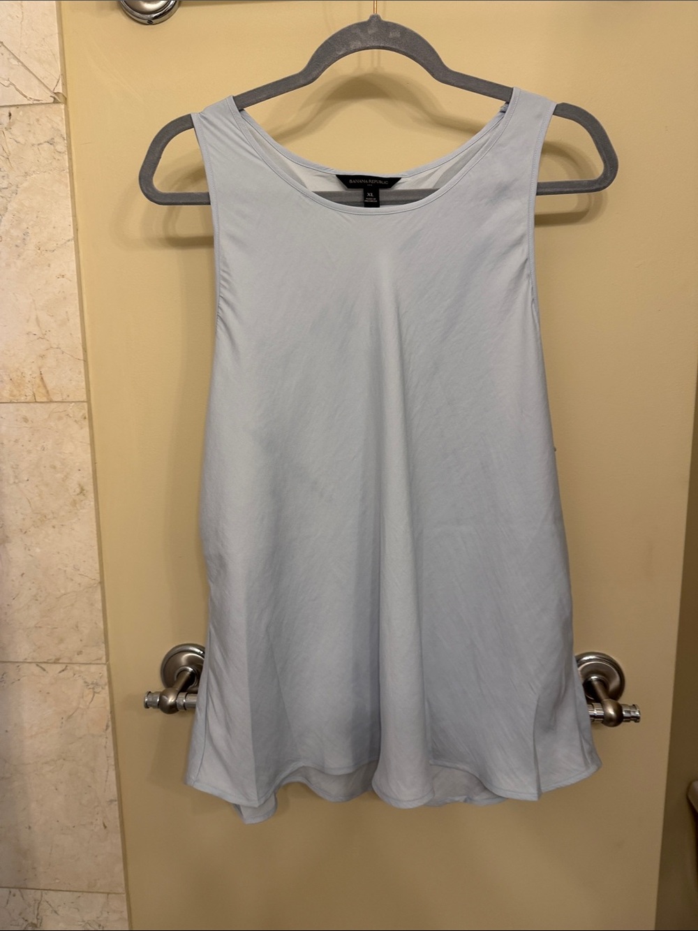 Banana Republic Light Blue Scoop Neck A-Line Tank